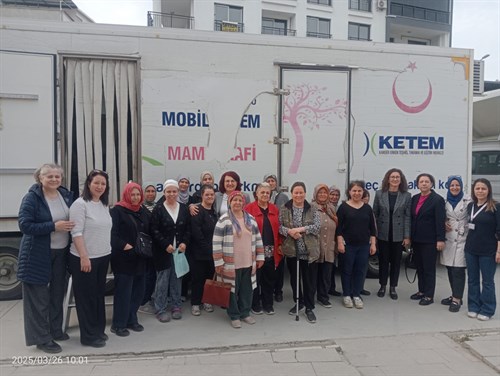 KAYMAKAMIMIZ SAYIN CANAN HANÇER BAŞTÜRK İLÇEMİZDE HİZMET VEREN MOBİL KETEM (KANSER ERKEN TEŞHİS, TARAMA VE EĞİTİM MERKEZİ) ARACINI ZİYARET ETTİ.
